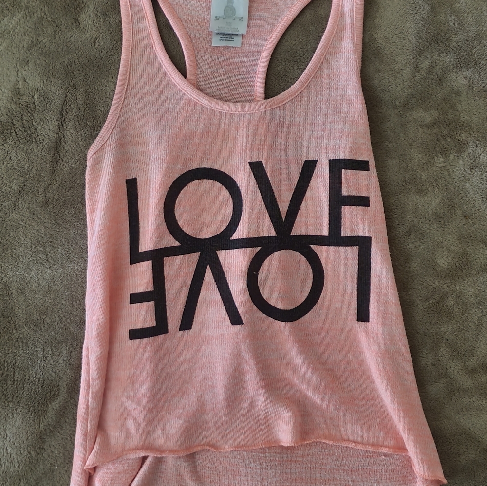 LOVE tanktop peach size medium